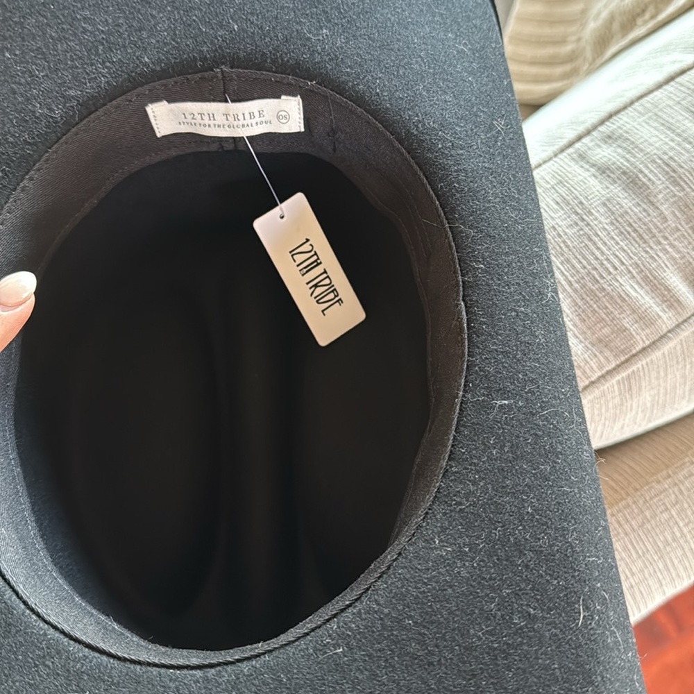 12th Tribe McGraw Black Onyx Cowboy Hat Size O/SO/S - Picture 5 of 5